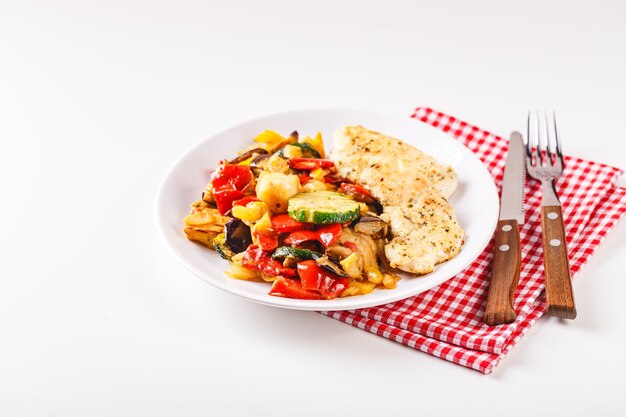 Тарелка с домашним блюдом